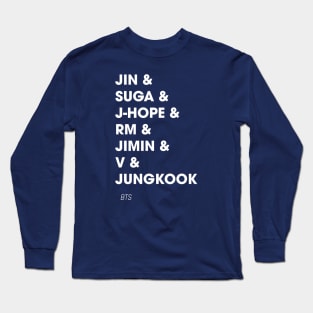 BTS Member Names Long Sleeve T-Shirt